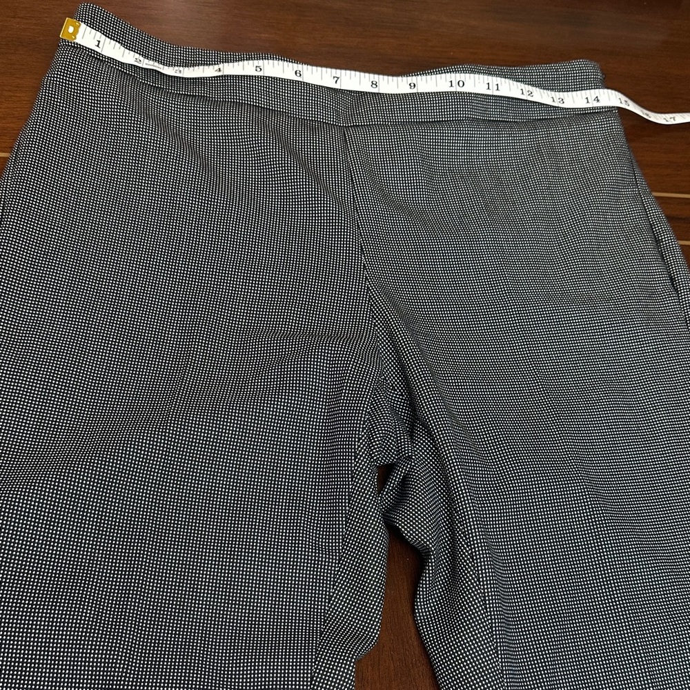Emporio Armani Charcoal Dress Pants, micro gingham grey size S - Picture 3 of 10